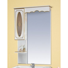 Зеркало-шкаф Misty Монако 70, левый, цвет белый