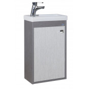 Тумба с раковиной Bellezza Комо 40 L, подвесная, цвет - серый комбинированный