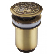 Гидрозатвор донный клапан Клик-Кляк Zorg Antic AZR 1 BR, цвет бронза