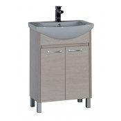 Тумба под раковину Aquanet Донна 60  белый дуб 169041+168863