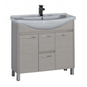 Тумба под раковину Aquanet Донна 90 белый дуб 169181+168865