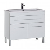 Тумба под раковину Aquanet Верона 100 белый 182710+204096
