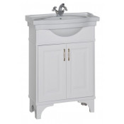 Тумба с раковиной Aquanet Валенса 80 белый матовый 180303+181619