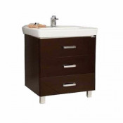 Тумба с раковиной Акватон Америна 80 М 1A1691K1AM430 тёмно-коричневая