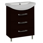 Тумба с раковиной Акватон Ария 65 Н 1A1234K0AA950 черный глянец