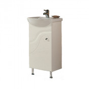 Тумба с раковиной Акватон Колибри 45 1A0652K0KO01L белая