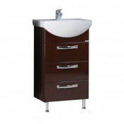 Тумба с раковиной Акватон Ария 50 Н 1A1402K0AA430 темно-коричневый