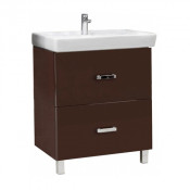 Тумба с раковиной Акватон Америна 80 Н 1A1694K1AM430 темно-коричневая