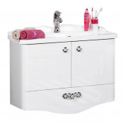 Тумба с раковиной Акватон Венеция 75 1A1509K0VN010 белая