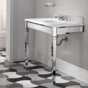 Консоль с раковиной Devon&Devon Claridge DECLARIMCACR/3F/YORKbianco белый