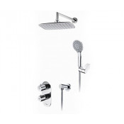 А16031 Thermo Встраиваемый комплект для душа WasserKRAFT с верхней душевой насадкой и лейкой