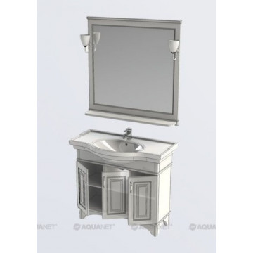 Комплект мебели Aquanet Валенса 100 белый краколет/золото 182921