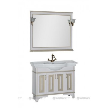 Комплект мебели Aquanet Валенса 110 белый краколет/золото 182922