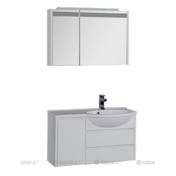 Комплект мебели для ванной Aquanet Лайн 90 L белый 167610