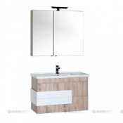 Комплект мебели для ванной Aquanet Мадейра 100 дуб кантри 183159