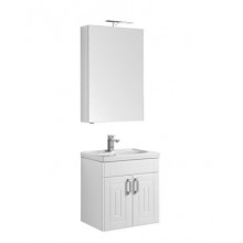 Комплект мебели для ванной Aquanet Рондо 60 белый, зеркало камерино 195700