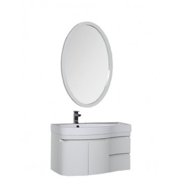 Комплект мебели для ванной Aquanet Сопрано 95 L белый 169344