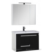 Комплект мебели для ванной Aquanet Тиволи 90 чёрный 180571