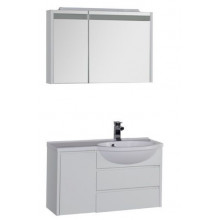 Комплект мебели для ванной Aquanet Лайн 90 R белый 164956