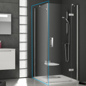 Неподвижная душевая стенка Ravak Smartline SMPS-90 хром+транспарент правая 9SP70A00Z1