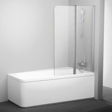 Шторка для ванны Ravak 10° 10CVS2-100 R белый + транспарент 7QRA0103Z1