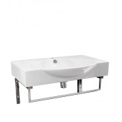 Раковина Sanita Luxe Infinity 65 WB.FN/Infinity/65-C.BR/WHT.G/S на кронштейнах