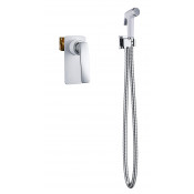 Смеситель встроенный с гигиеническим душем Timo  Helmi 4089/00-16SM хром-белый