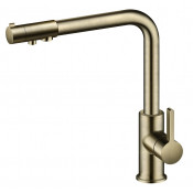 Смеситель для кухни с подключением фильтра Timo Hette 1026/02F антик