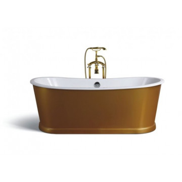 Чугунная ванна Sharking SW-1012A 170x75 (с декоративной панелью в золоте) 208560