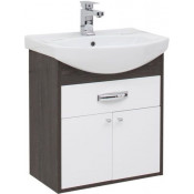 Тумба с раковиной Aquanet Грейс 60 дуб кантербери/белый 198374+182641