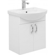 Тумба с раковиной Aquanet Ирис 60 белый 198380+182641