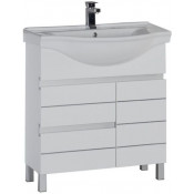 Тумба с раковиной Aquanet Доминика 80 с б/к 172375+169551