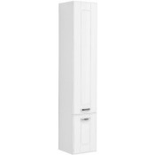 Шкаф-пенал для ванной Aquanet Рондо 35 белый антик 2 дверцы 196773