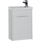 Тумба с раковиной подвесная Aquanet Дувр 45 белый 182607+182339