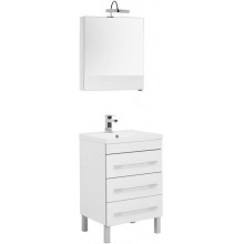 Комплект мебели Aquanet Верона 58 белый напольный 3 ящика 230310