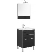 Комплект мебели Aquanet Верона 58 черный напольный 1 ящик 2 дверцы 230309