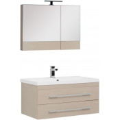 Комплект мебели для ванной Aquanet Нота 90 светлый дуб 230299