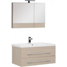 Комплект мебели для ванной Aquanet Нота 90 светлый дуб 230299