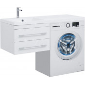 Тумба с раковиной Aquanet Нота 120 L белый 240160