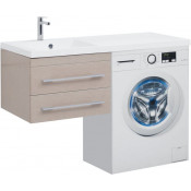 Тумба с раковиной Aquanet Нота 120 L светлый дуб 240164