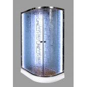 Душевая кабина Deto ЕМ 1512 L N с LED-подсветкой