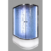 Душевая кабина Deto ЕМ 4512 L N с LED-подсветкой и гидромассажем