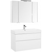 Комплект мебели для ванной Aquanet Бруклин 100 белый 207800