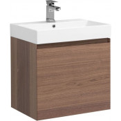 Тумба с раковиной Aquanet Нью-Йорк 60 орех 203945 + 198206