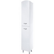 Шкаф-пенал Bellezza Амелия 35 с бельевой корзиной L белый