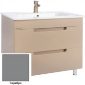 Тумба c раковиной Bellezza Сириус 60 серебро