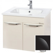 Тумба c раковиной Bellezza Альдо 60 подвесная черная