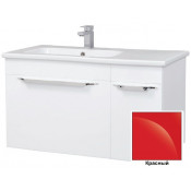 Тумба c раковиной Bellezza Альдо 90 подвесная L красная