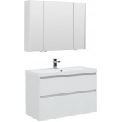 Комплект мебели Aquanet Гласс 100 белый 240468