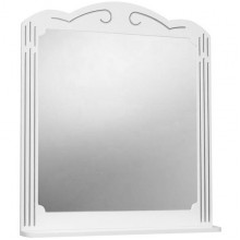 Зеркало Bellezza Кантри 105 белое / патина серебро